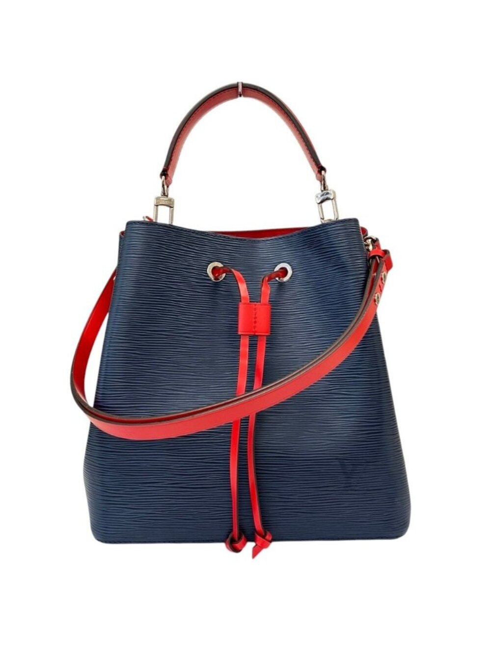 Louis Vuitton Neo Noe MM Epi Leather 2-Way Shoulder Bag Blue Indigo
